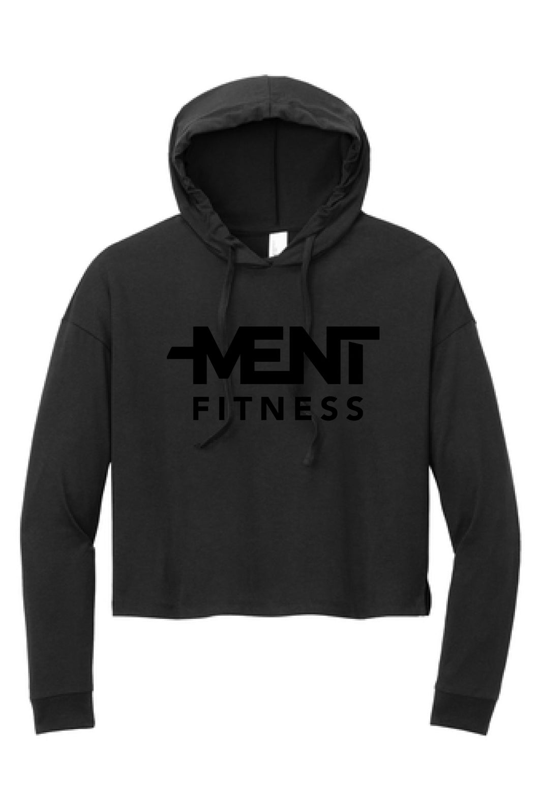 Black Crop Top Hoodie